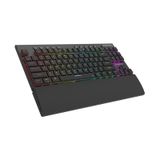 Rampage Beru Siyah 2.4g + Bt Wireless Red Swıtch Mekanik Gaming Oyuncu Klavye Slim Low Profile Rgb Tkl siyah