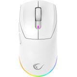 Rampage Bluetooth-kablosuz-kablolu Rgb Şarjlı 24000 Dpı 3311 Hafif Gaming Mouse Oyuncu Mouse Beyaz Prote M5
