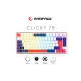 Rampage Clicky 75 Üç Renkli Mekanik Hisli RGB Türkçe Q Membrane Oyuncu Klavyesi