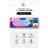 Rampage Clicky TKL Mekanik Hisli RGB Türkçe Q Membrane Oyuncu Klavyesi
