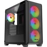 Rampage Elysian Mesh ARGB Fanlı Siyah 850 W ATX Gaming Bilgisayar Kasası