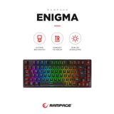 Rampage Enıgma 75 Rgb Aydınlatmalı Red Switch Kompakt Dizilim Gaming Mekanik Oyuncu Klavyesi - Siyah