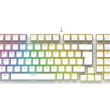 Rampage Enigma Beyaz USB RGB Aydınlatmalı Red Switch Tam Türkçe 1800 Kompakt Dizilim Gaming Mekanik Klavye