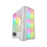 RAMPAGE GLARE MESH BEYAZ 4x120mm ARGB Fanlı 650W 80PLUS MidT ATX GAMING KASA