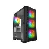 RAMPAGE GLARE MESH SİYAH 4x120mm ARGB Fanlı 650W 80PLUS MidT ATX GAMING KASA