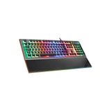 Rampage Gri/Siyah USB RGB Aydınlatmalı İnce Tasarım Red Switch Gaming Oyuncu Klavyesi KB-R101 IMPRESSIVE