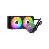 Rampage Helios C15 12cm Fan with Temperature Display Intel Lga1700/Amd AM5 Argb 240mm Sıvı Soğutmalı Cpu Soğutucu