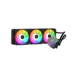 Rampage Helios C17 12cm Sıcaklık Göstergeli Intel Lga1700/Amd AM5 Argb 360mm Sıvı Soğutma Fan Siyah