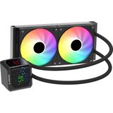Rampage Helıos D24 Siyah 12CM Fan Sıcaklık Göstergeli Intel LGA1700/AMD Am5 Argb 240MM Sıvı Soğutmal