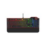 Rampage Hydra R6 Full Color RGB LED Gaming Pro Red Switch Q Aluminyum Kaplama Multimedia Mekanik Klavye Siyah