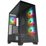 Rampage Hydra V1 ARGB Fanlı Siyah E-ATX Gaming Bilgisayar Kasası