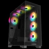 Rampage Hydra V3 Black Camlı 7*12Cm Rgb Fan Atx Gaming Kasa