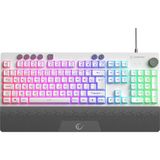 Rampage KB-GX65 Sımula Beyaz USB Rgb Aydınlatmalı 4 Makro Tuşlu Bilek Destekli Gaming Oyuncu Klavyesi - Renk