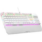 Rampage KB-R86 Umbra Beyaz USB Rainbow Aydınlatmalı Blue Switch Us Layout English Mekanik Gaming Oyuncu Klavye