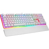 Rampage Kb-R96 Ultımate Beyaz Optical Switch Full Rgb Ve Metal Gövdeli Su Geçirmez Gaming Mekanik Klavye