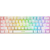 Rampage KB-RX63 B-Atom Beyaz Bluetooth Rgb Backlight Red Swıtch Us Layout 63 Tuşlu Mini Gaming Oyuncu Klavyesi