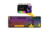 Rampage Kenpachi Ekranlı Kablosuz RGB Hot Swap Gasket Oil Switch PBT Türkçe Tuş Mekanik Oyuncu Klavyesi