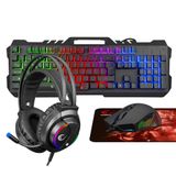 Rampage KM-GX7 Fitment Aydınlatmalı Gaming Q Klavye Kulaklık ve Mouse Set