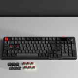 Rampage Loyal Pro Gri/siyah 3 Bt + 2.4 IPS Ekranlı Red Switch Rgb Mekanik Kablosuz Klavye - Siyah - Gri