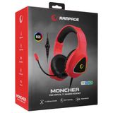 Rampage M7 Moncher Kırmızı RGB 7.1 Oyuncu Kulaklığı