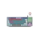 Rampage Mekanik Oyuncu Klavye Snug Gri/beyaz Red Switch Rainbow 87 Tuşlu Tkl Ultra Gaming K14