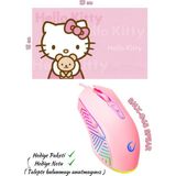 Rampage Pink Baby Set, Rampage SMX-G68 Spear 7200DPI Rgb Ledli (Makrolu) Mouse+Hello Kitty 23X18 Mouse Pad - Pembe - Beyaz