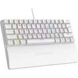 Rampage Plower K60 Mini Oyuncu Klavyesi Mekanik Klavye Bilek Destekli Blue Switch Gaming Klavye Oyuncu Klvye - Beyaz