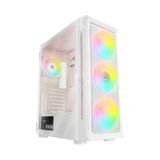 Rampage Prolıx 650W 80+ Argb Fan Manyetik Temperli Camli Mesh Atx Mid Tower Beyaz Gaming Kasa