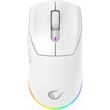 Rampage Prote M5 Bluetooth-Kablosuz-Kablolu Mouse Rgb Şarjlı 24000 Dpı 3311 Hafif Gaming Mouse Oyuncu Mouse - Beyaz