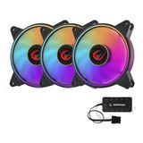 Rampage Rb-K8 3 Adet 120Mm Adreslenebilir Argb Led 1200Rpm Kumanda Kontrol Kasa Fanı