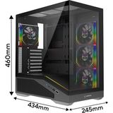 Rampage Reaper ARGB Fanlı 850 W ATX Gaming Bilgisayar Kasası
