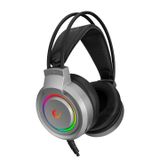 Rampage RM-X5 AIRS Gri CMEDIA 100B Chipset USB Rainbow Led Aydınlatmalı Oyuncu Mikrofonlu Kulaklık
