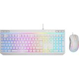 Rampage Seraphic KM-R57 Beyaz RGB Kablolu Gaming Mekanik Klavye Mouse Seti
