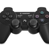 Rampage SG-RPS3 Siyah PS3 Bluetooth Kablosuz Oyun Kolu, Çift Titreşimli Joypad, Analog Dual Shock 12 Tuşlu Gamepad, PlayStation 3 Uyumlu Şarjlı Controller, Şarj Kablosu Dahil