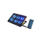 Rampage SIXPOWER 6 Fan RGB Işıklı Telefon Uyumlu Tutuculu Usb Çoklayıcı Notebook Soğutucu Stand R9