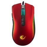 Rampage Smx-R44 Rgb Oyuncu Mouse 12800 Dpi Makrolu Drag Click Destekli USB Örgü Kablolu Kırmızı Gaming Mouse
