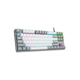 Rampage SNUG K14 Beyaz/Gri BLUE SWITCH Mekanik Gaming Klavye US Layout English Rainbow TKL