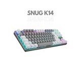 Rampage Snug K14 Rainbow Blue Switch 87 Tuşlu Tkl Mekanik Klavye Oyuncu Klavyesi Kompakt Gri / beyaz
