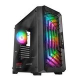RAMPAGE SPEAR 4x120mm RGB FANLI 750W 80PLUS BRONZE MidT ATX GAMING SİYAH KASA