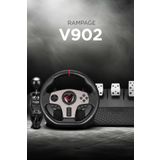 Rampage V902 Oyuncu Direksiyon Seti PC Uyumlu 3 Pedallı Oyuncu Direksiyonu ( Sadece Pc Uyumlu )