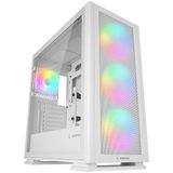 Rampage VANGUARD V2 Beyaz Mesh Easy Temperli Cam Type-C+Usb3.0 4*RGB Fan+Hub E-ATX Big-T Gaming Kasa
