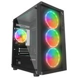 Rampage Vega V2 650W 80+ Bronze Tempered Glass Usb3.0 Rgb Matx Siyah Gaming Kasa