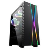 Rampage X-max Powersız 3x120 mm Rgb Fan Tempered Camlı Bilgisayar Kasa