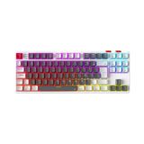 Rampage Yoru Mini Pro Beyaz-Gri Rgb Tkl Red Switch Kablolu/Kablosuz Mekanik Oyuncu Klavyesi