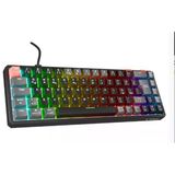 Rampage Yoru Mini Siyah/Gri Type-C Bağlantılı Outemu Red Swich Q Mekanik Gaming Oyuncu Klavye Rgb
