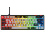 Rampage Yoru Mini Type-c Bağlantı RGB Mekanik Gaming Oyuncu Klavyesi Red Switch Q Tr Hot Swap