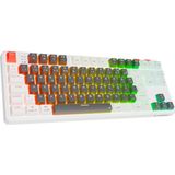Rampage Yoru TKL Gri/Beyaz Rgb Red Swich Q Mekanik Oyuncu Klavyesi