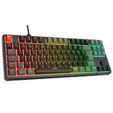 Rampage Yoru Tkl Gri/Siyah Type-C Bağlantılı Outemu Red Swich Q Mekanik Gaming Oyuncu Klavye Rgb (Teşhir)