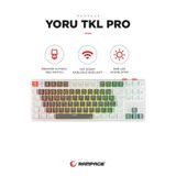Rampage Yoru Tkl Pro Gri/beyaz Wifi Bluetooth Klavye Red Switch Q Mekanik Klavye Gaming Oyuncu Klavyesi