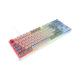 Rampage YORU TKL Type-C Bağlantılı OUTEMU Red Swich Q Mekanik Gaming Oyuncu RGB Klavye beyaz
